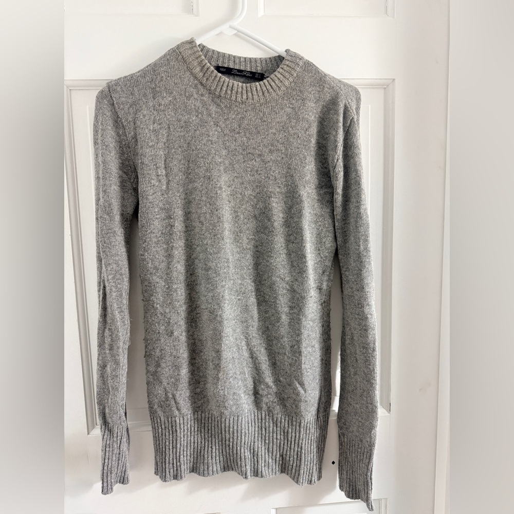 Zara Women's Gray Crew Neck Sweater